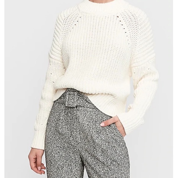 Express Sweaters - NWOT Express Mixed Stitch Pullover Sweater Size XS